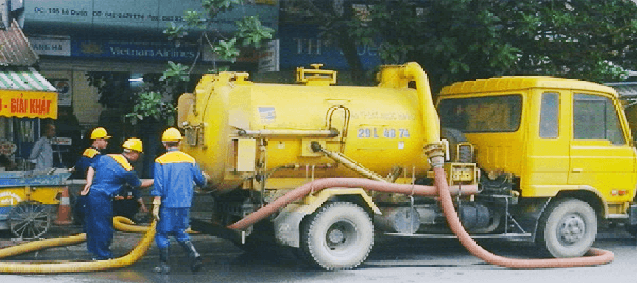 hút bể phốt tại hai bà trưng