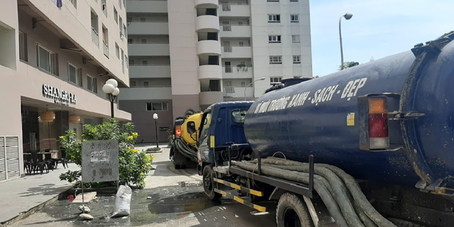 Hút bể phốt chung cư